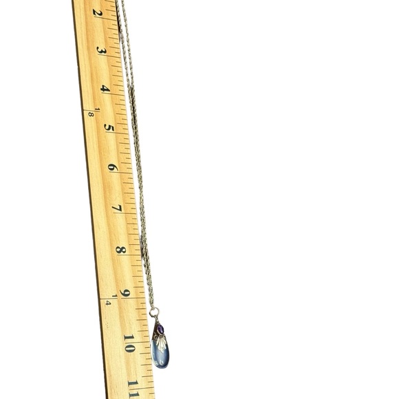 Beautiful Opalite Amethyst Sterling Silver 925 Pendant Necklace - Picture 12 of 14